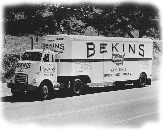 Bekins Van Lines Truck with Trailer