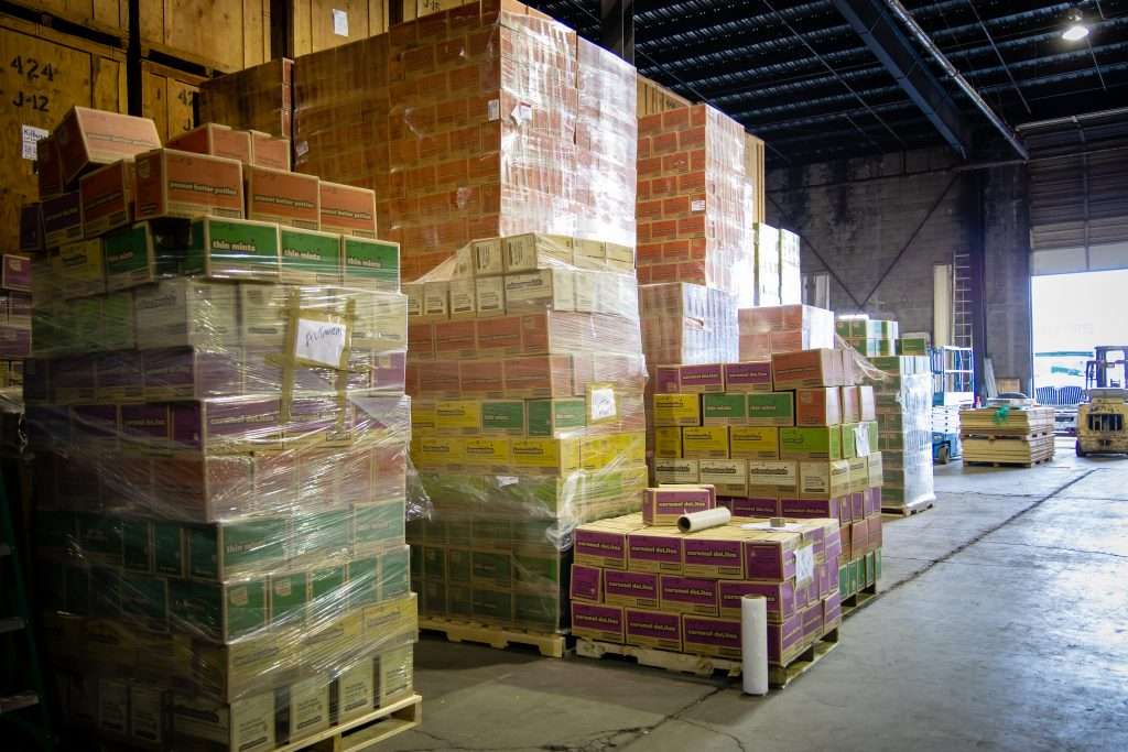 O'Brien's Storage Facilities with pallets of stuff